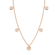 Twinkling Trellis Flame Necklace (NK14024)