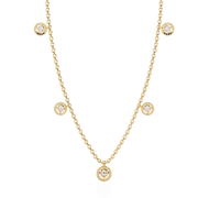 Twinkling Trellis Flame Necklace (NK14024)