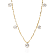 Twinkling Trellis Flame Necklace (NK14024)