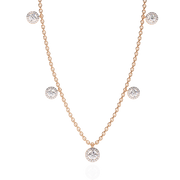 Twinkling Trellis Flame Necklace (NK14024)