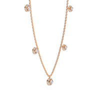 Twinkling Trellis Flame Necklace (NK14024)