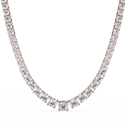 Glistening Flower Form Necklace (NK14037)