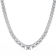 Glistening Flower Form Necklace (NK14037)