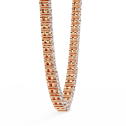 Glistening Flower Form Necklace (NK14037)