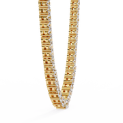 Glistening Flower Form Necklace (NK14037)
