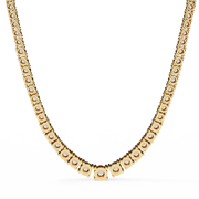 Glistening Flower Form Necklace (NK14037)
